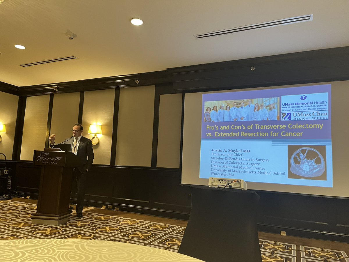 Dr. Justin Maykel presenting at Advances and Controversies in Colorectal Surgical Oncology. Thank you Mass General Colorectal for having us! #colorectalsurgery #colorectalsurgeon #colorectalcancer
