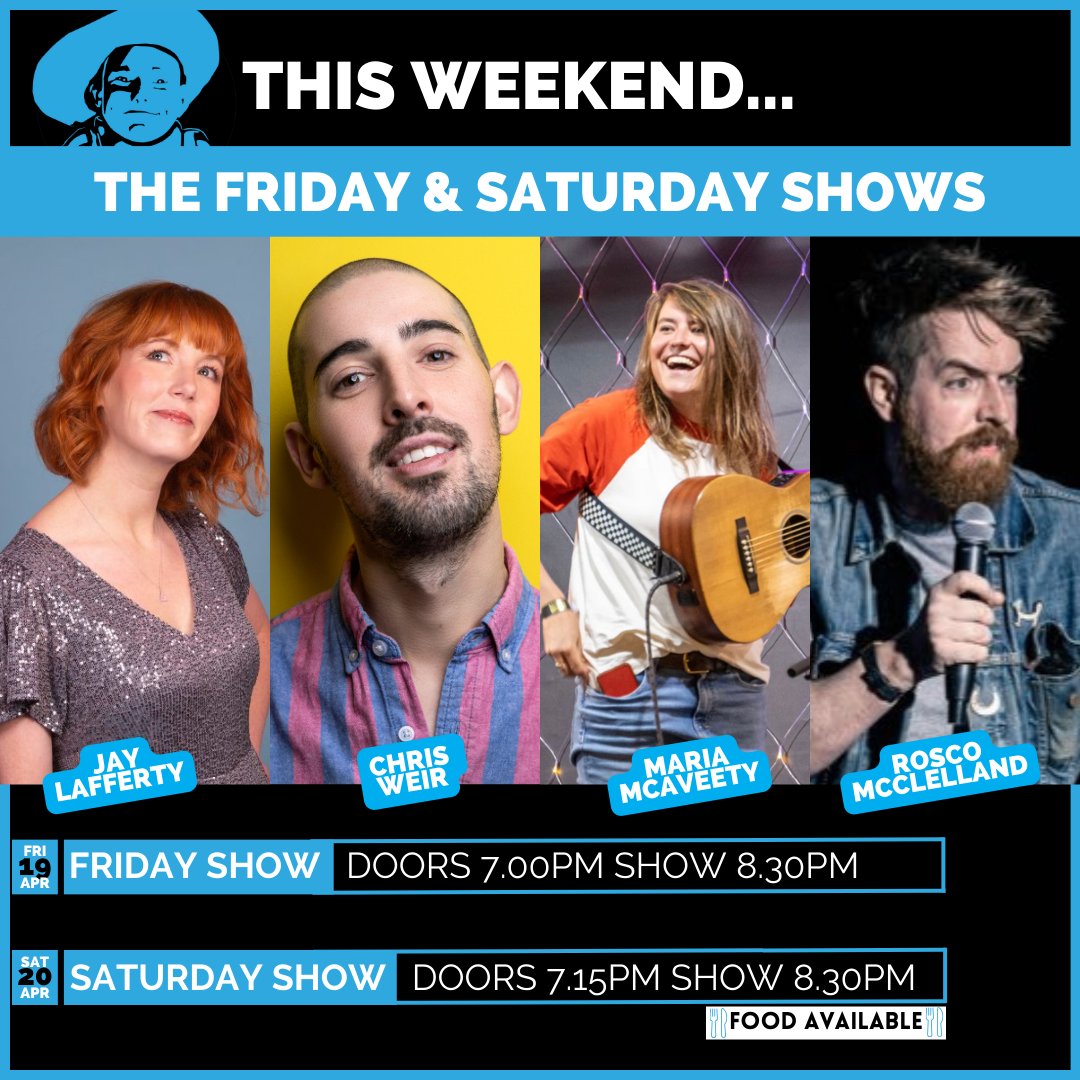 THE WEEKEND SHOWS! Tonight and tomorrow with host Jay Lafferty and Headliner Rosco McClelland! With food served on Saturday courtesy of Khao Boi 🎟️thestand.co.uk/whats-on/edinb…