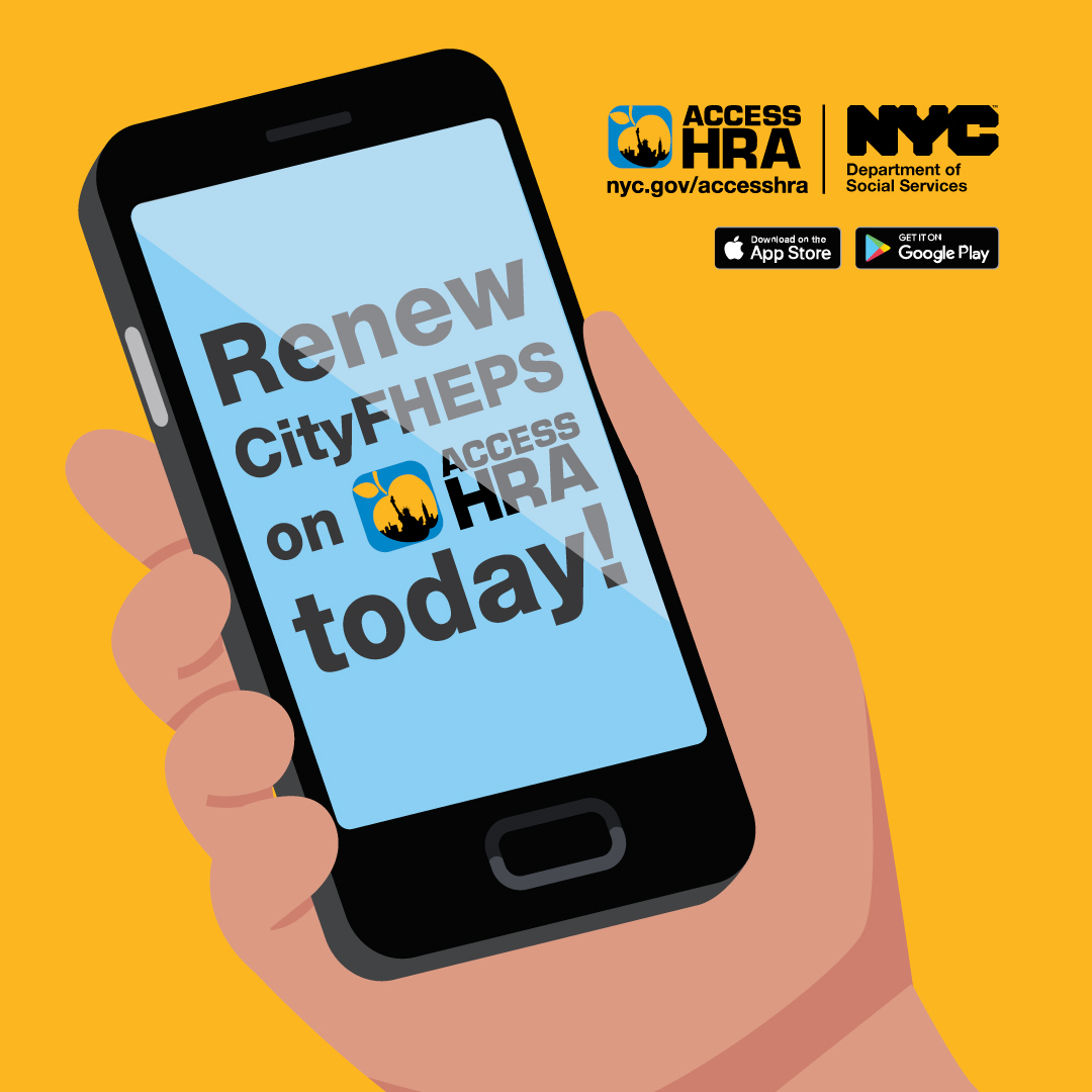 Clients who receive Cash Assistance can download the CityFHEPS modification form to report a change in their rent, household, or income. They can also receive direction on how to restore FHEPS to their case. Visit nyc.gov/accesshra today! #ACCESSHRA