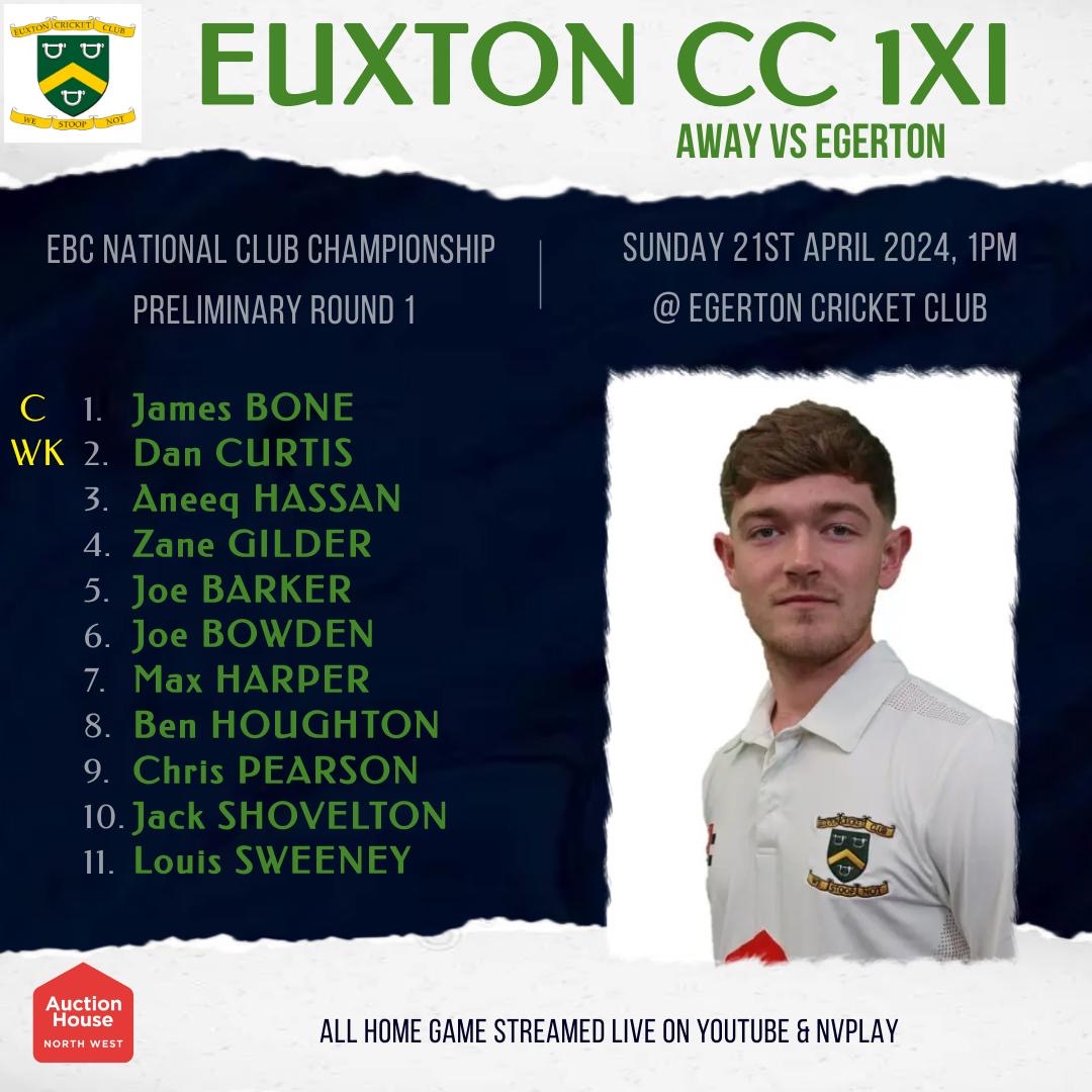 Quick the sun is out……..here’s the team for the first match of the 2024 season away <a href="/EGERTON_CC/">EgertonCricketClub</a>  Go well boys 🤞