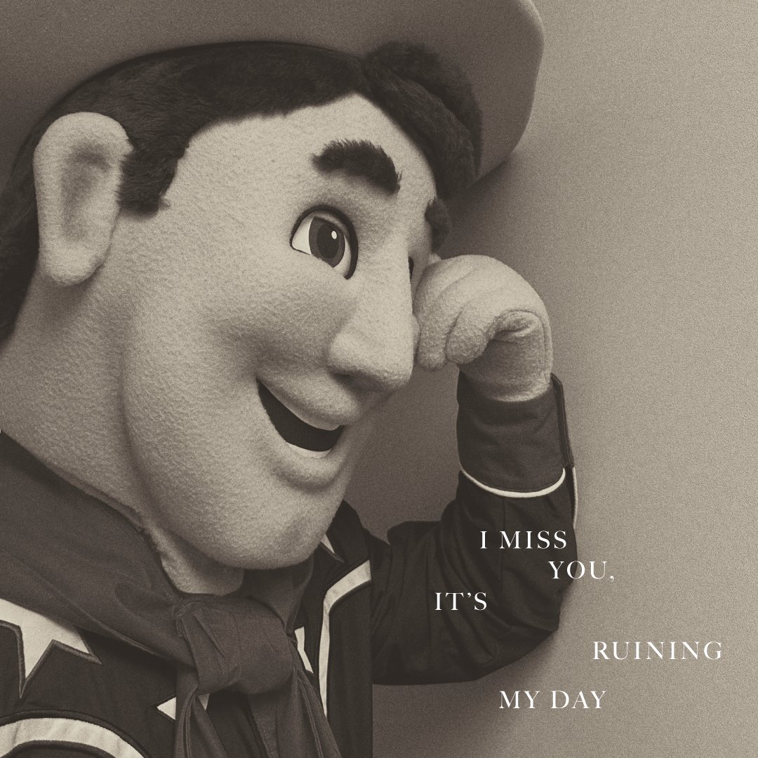 StateFairOfTX's tweet photo. Just a tortured cowboy missing fairgoers 🤍 #TTPD https://t.co/oXpKsLJ7wh