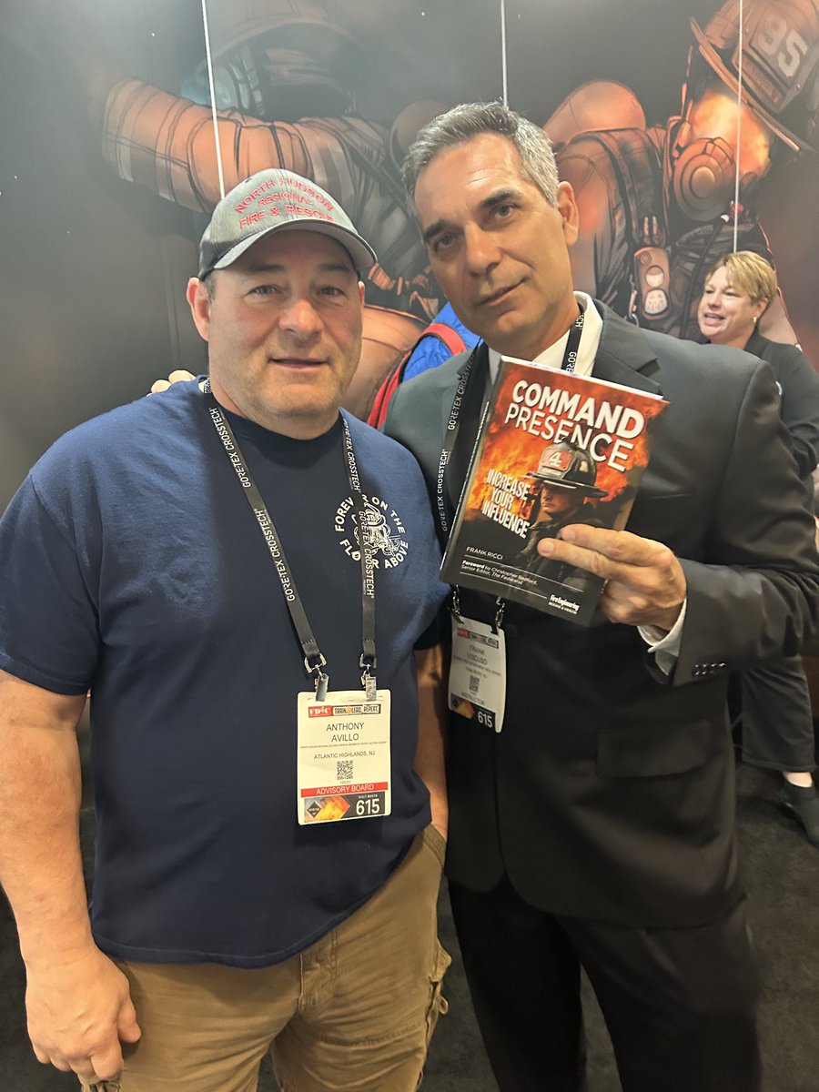 When your reading great books by Anthony Avillo & ⁦@frankviscuso⁩— did you ever wonder what they read? ⁦@fireengineering⁩ #FDIC #FDIC2024