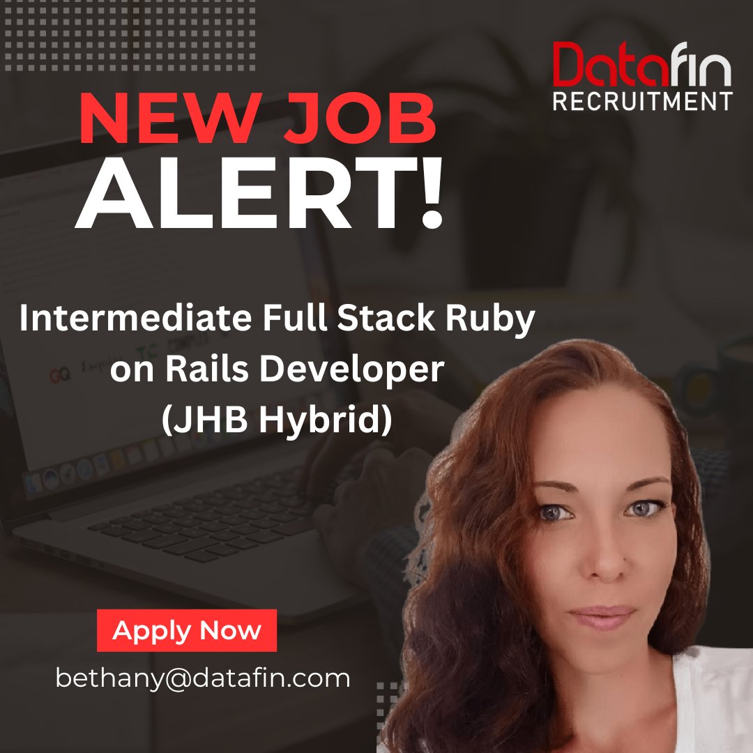 DatafinSA's tweet image. A Transport Service Solutions Company seeks an ambitious & talented Intermediate Full Stack Developer.
Apply now: datafin.com/job/intermedia…
#IntermediateFullStackDeveloper #RubyonRails #JavaScriptES6 #ReactNative #Redux #DatafinRecruitment
