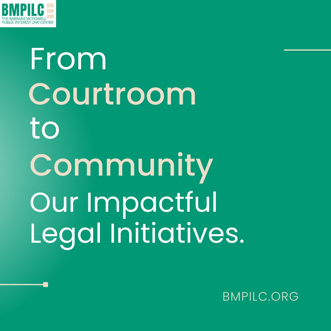 #TheBarbaraMcDowellLawCenter fights for underserved communities, bridging gaps & defending civil rights. Join us! Follow, like, and share to help empower voices and bridge divides! #LegalImpact #CommunityJustice