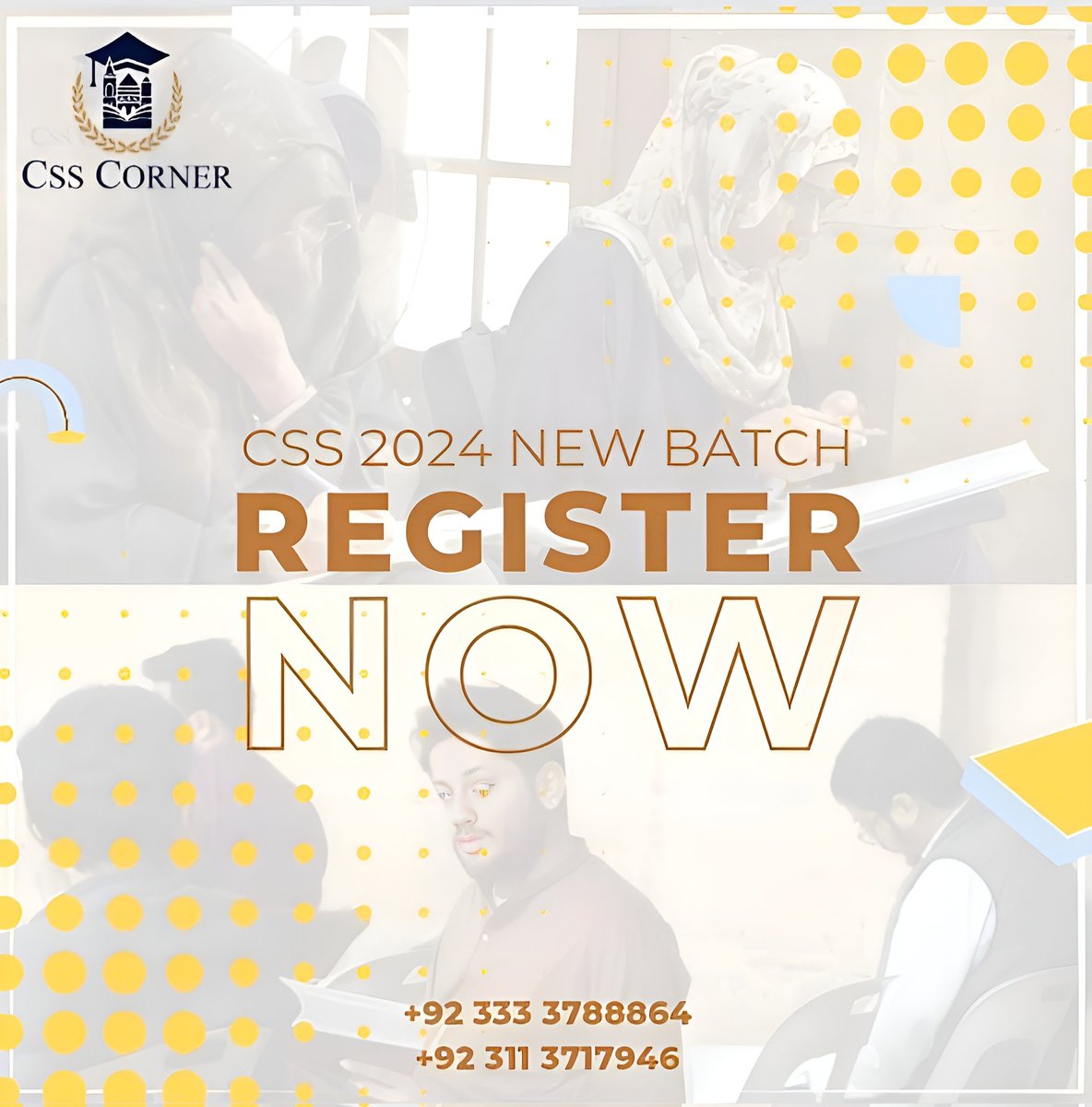 CSSCorner's tweet image. Don't miss your chance! Registration for the CSS 2024 new batch is still open! Secure your spot today and take the first step towards a brighter future!
Here's the registration link 👇🏻
docs.google.com/forms/d/e/1FAI…
#csscorner #css2024 #Registration #RegistrationOpen #future