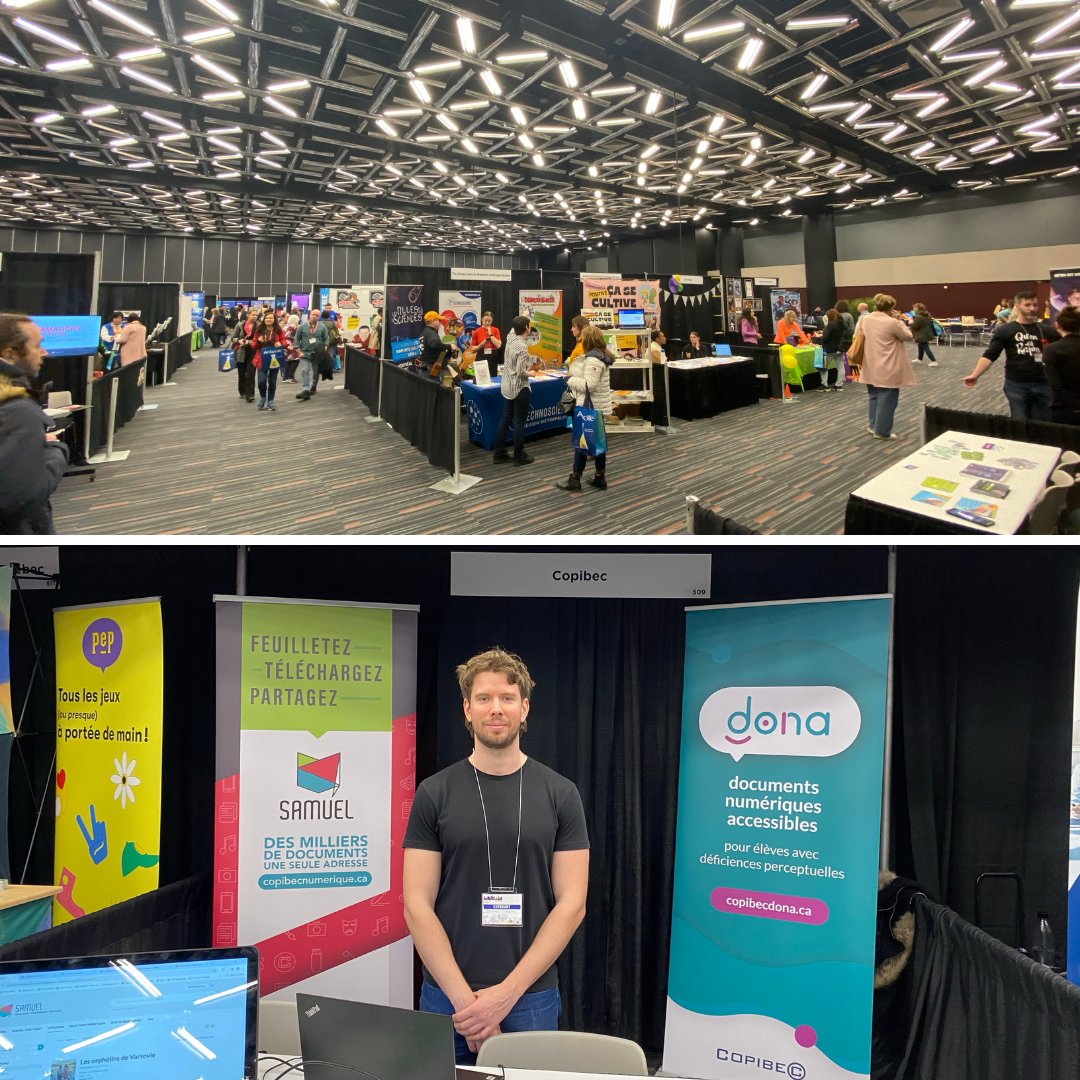 🍎Ne manquez pas la présence de l’équipe éducation de Copibec au Salon des exposants du 25e colloque pédagogique de l’Alliance des professeures et professeurs de Montréal ! @alliance_profs