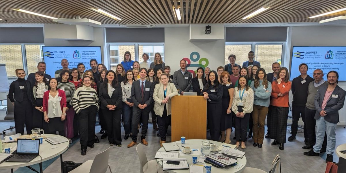 ⚖️How to effectively enforce #Equality laws for real change? On 17-18 April Equinet & @_IHREC trained National Equality Bodies to enhance their work in courts and foster collaboration with the judiciary for better enforcement. Learn more ⬇️ 🔗tinyurl.com/bdhy8s66