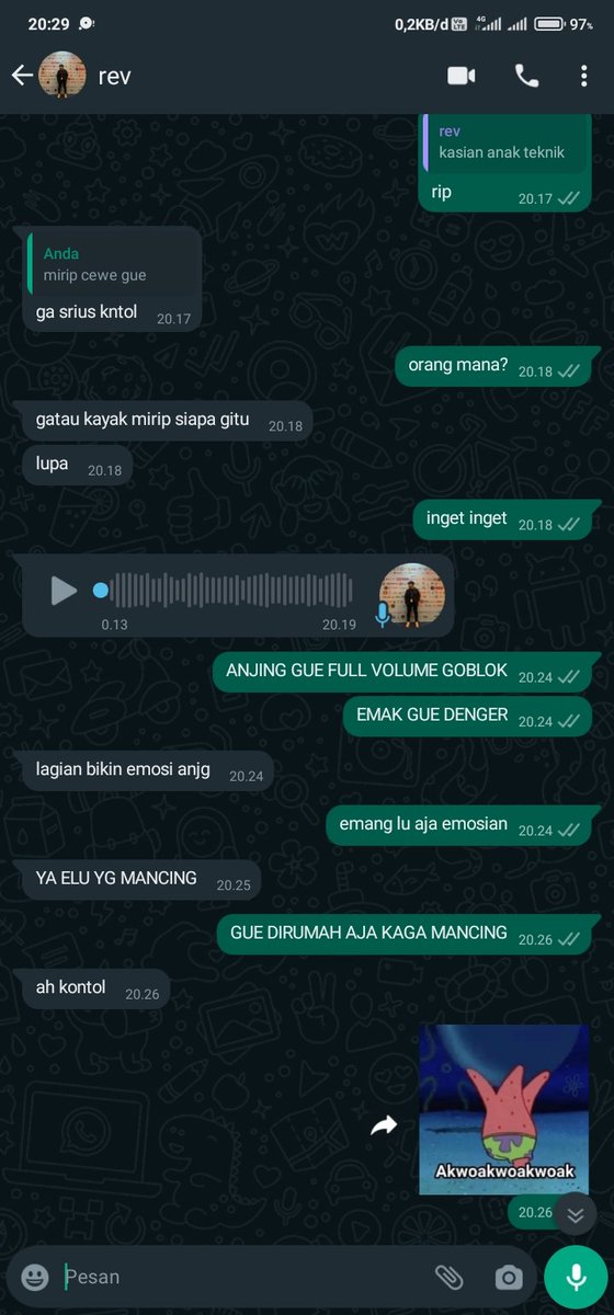 dia ini emosian mulu curiga pasti blm dicium