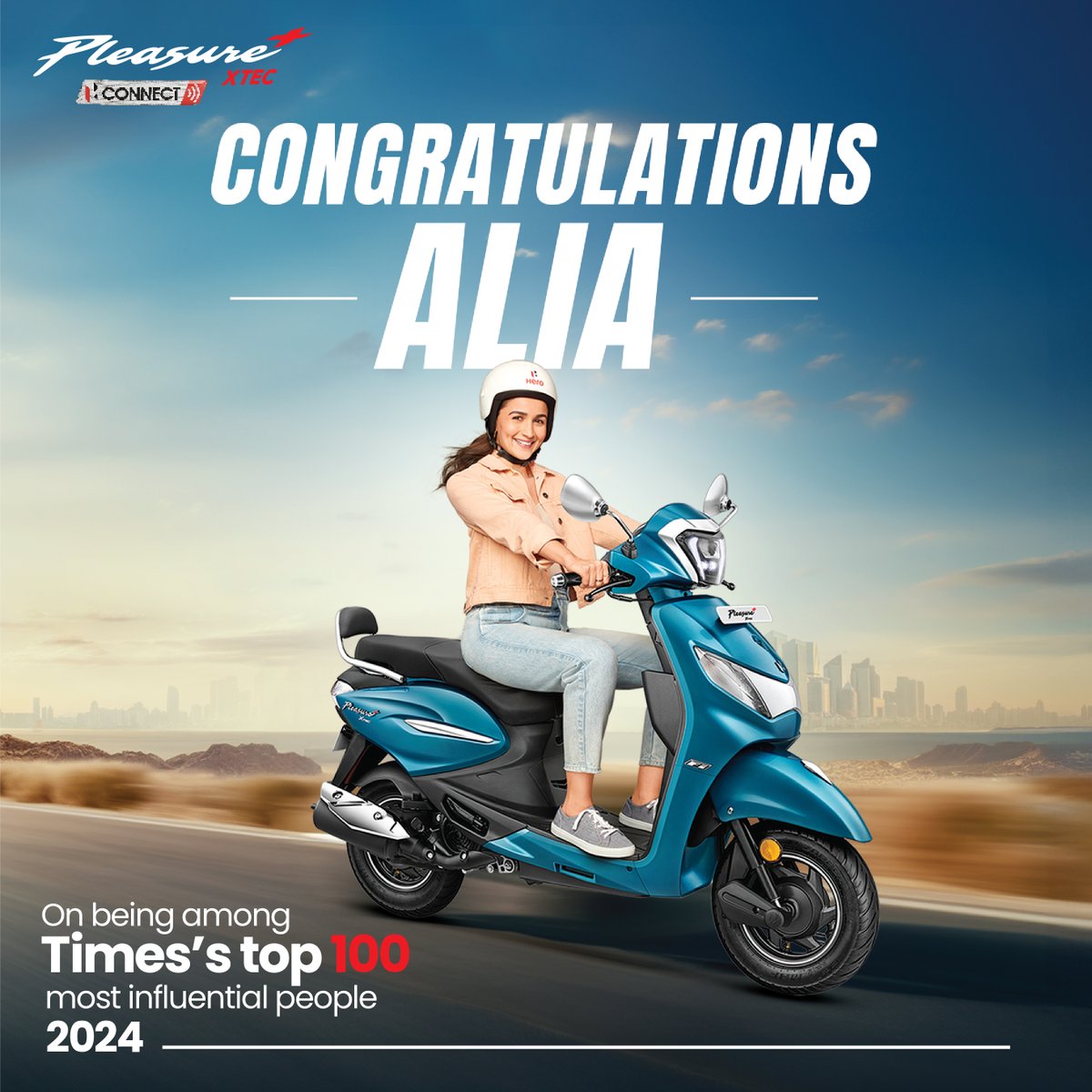 Congrats Alia! Your 'Bolo Haan' spirit, talent, integrity, and philanthropy light the way for millions. Keep shining bright with authenticity! #Bolohaan #Pleasureconnect #HeroMotoCorp #aliabhatt