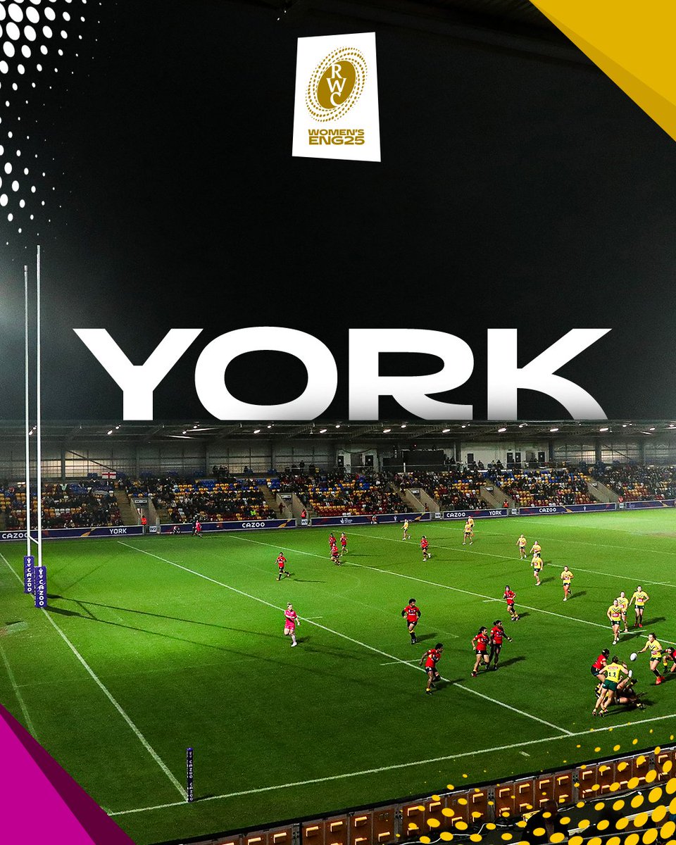 Up next on the list of #RWC2025 host venues, the York Community Stadium 💪 @CityofYork | @VisitYork | @MakeItYork | @Better_York