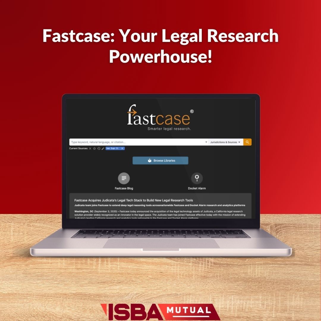 ISBAlawyer's tweet image. Are you drowning in legal research? ISBA members, there's a better way!

Unlock the power of @fastcase for a FREE year as part of your ISBA membership. #Fastcase is a comprehensive online legal research tool that can save you time and effort.

Join now: lnkd.in/gYJpxEa6
