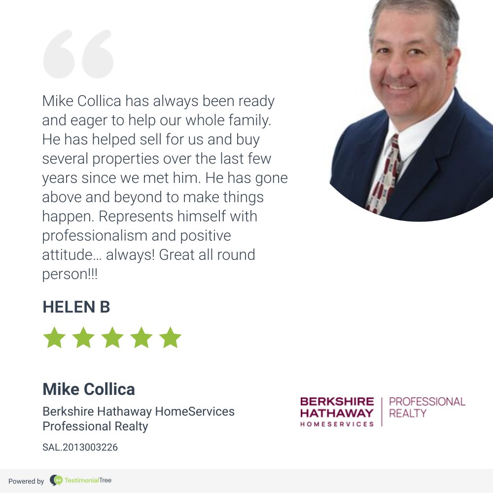 Congratulations Mike Collica on your AWESOME #5StarReview 🤩🤩🤩🤩🤩 #themichaelkaimteam #kaimteam #BHHSPro #BHHS #BHHSrealestate #clevelandrealestate #akronrealestate #realestate