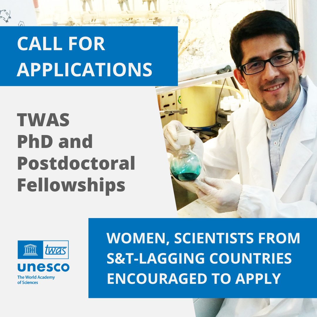 Find out what opportunities we have available for scientists in the global South through out deadlines listing! twas.org/opportunities/…