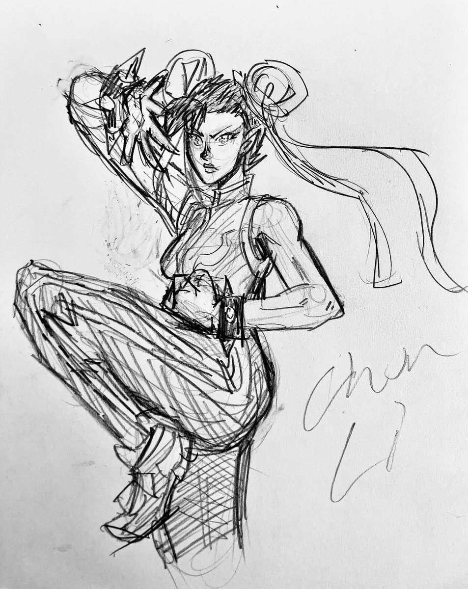 Surprisingly I think I only recall drawing her like twice in the past but this is definitely the best one I’ve made 
#chunli #streetfighter #traditionalart