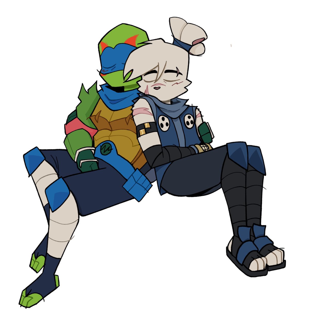 Sorry if content for a while is a bit lazy. Turns out graduating high school isn't as easy as I thought :/ I might have to go on hiatus but idk yet #rottmnt #rottmntfuture #rottmntleo #yuichiusagi #gayoldmen #sleepy #leosagi