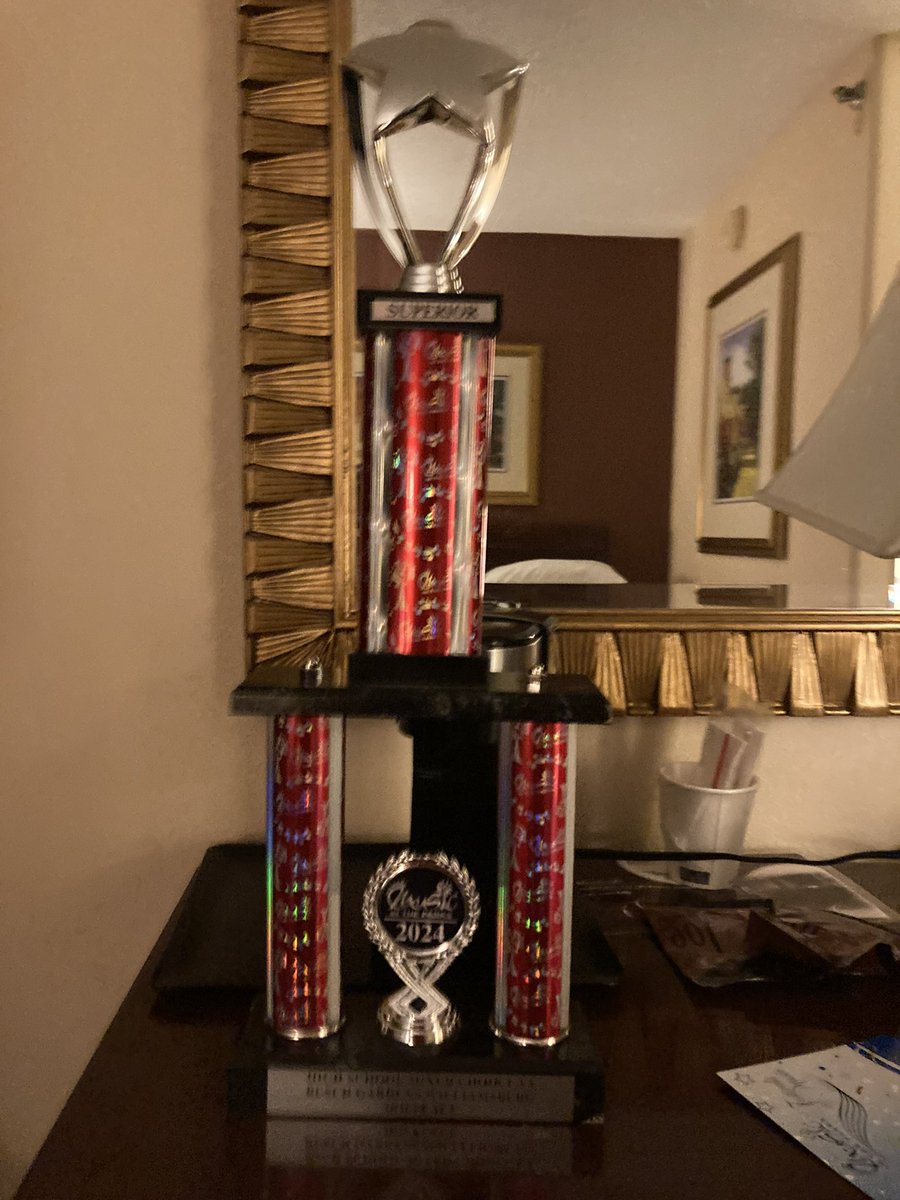 Congratulations to Mr. Nelson and the BCHS Concert Choir! At the Parks Fest in Williamsburg VA last week, they scored a superior rating of 92 and third place. Rosemarie Nelson was named best high school solo vocalist in the festival in our division.