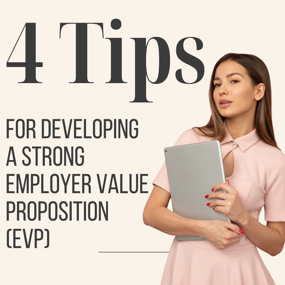 Want to stand out in today's competitive job market?

Developing a strong Employer Value Proposition (EVP) is the key to attracting and retaining top talent!

Here are some tips to help you craft a compelling EVP:
linkedin.com/feed/update/ur…

#EmployerBrand  #EVP #TalentAcquisition