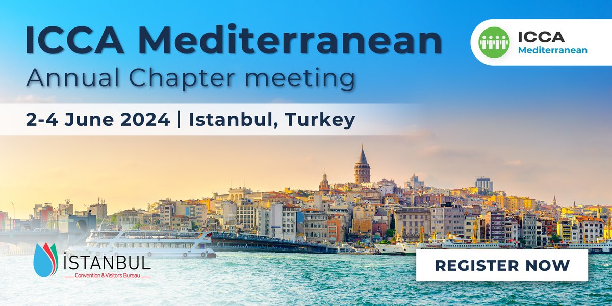 📢 We are glad to announce the #ICCAMediterranean annual Chapter Meeting 2024 in Istanbul is now live! Register before 10 May and take advantage of the early bird fees ➡️ iccaistanbul2024.org/en/registration See you in Istanbul! #ICCAWorld