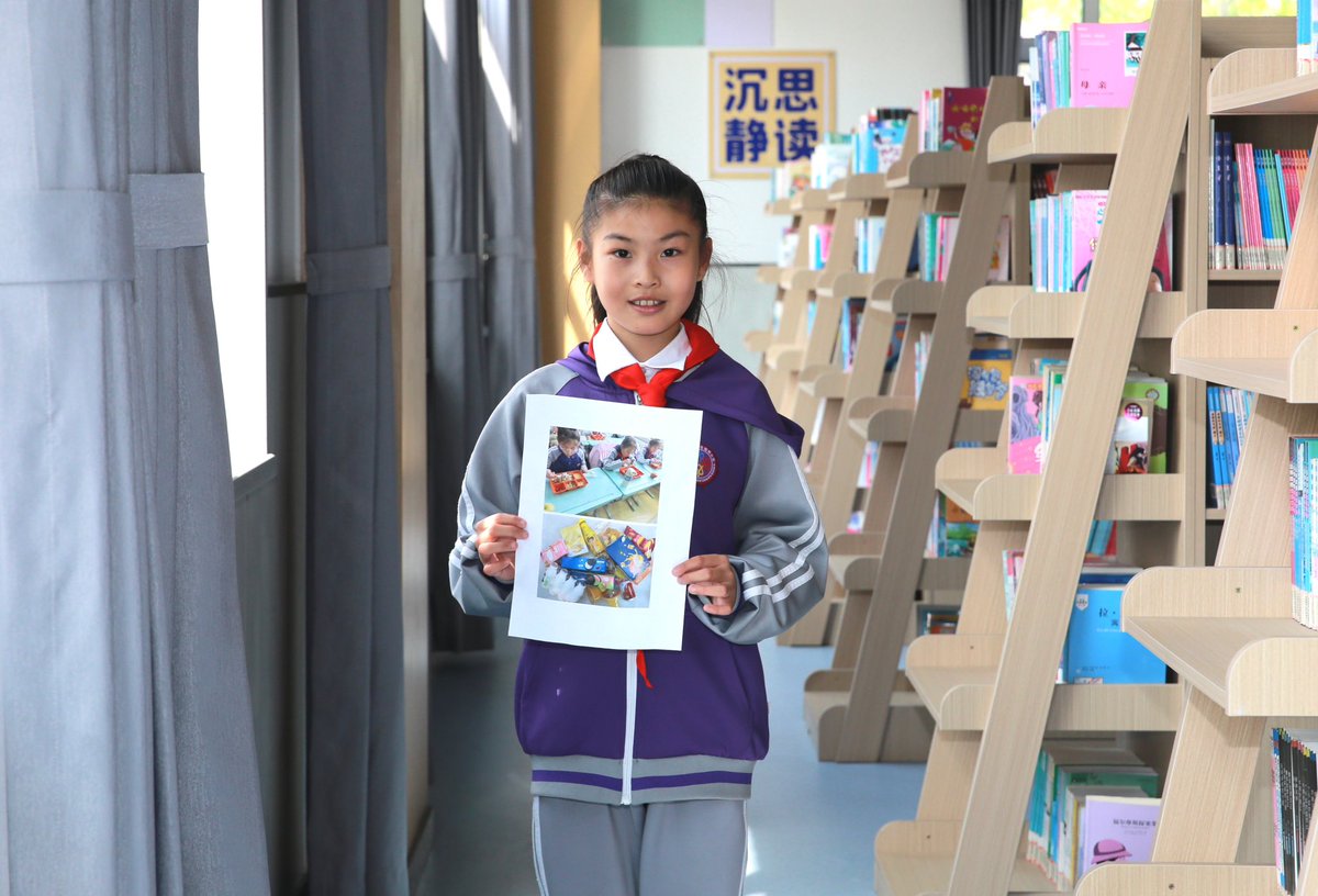 'I want to learn more about nutrition, care about what I eat, and be stronger,' says Xiyue, 10, a student from Chengyang District, Qingdao. UNICEF is working with partners to provide #nutrition education in schools & create a healthy food environment for #children.