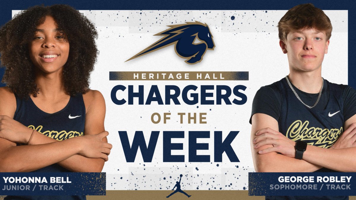 Congrats to Yohonna & George, our #ChargersOfTheWeek for April 19th-25th! Not only do you blaze past the competition on the track…you also exemplify the #ChargerCode off it! #hhokc #onward #buildingchampionsforlife #okpreps