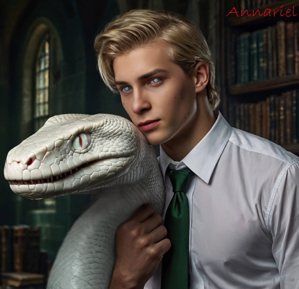 AnnarieMidori's tweet photo. His pet. #ominisgaunt #slytherin #heir #HogwartsLegacy https://t.co/FVjxAMXIuk
