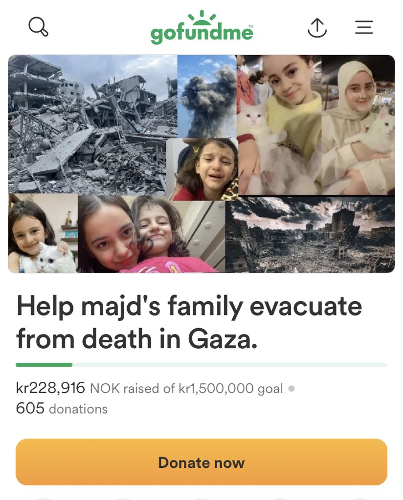 All the indicators of war say that the coming is worse, after 198days of genocide, displacement, bombing, deprivation, disease, and fear. We decided to EVACUATE GAZA and start anew beginning, PLEASE stand with us to survived by donated& Share our campaign gofund.me/f03db7eb