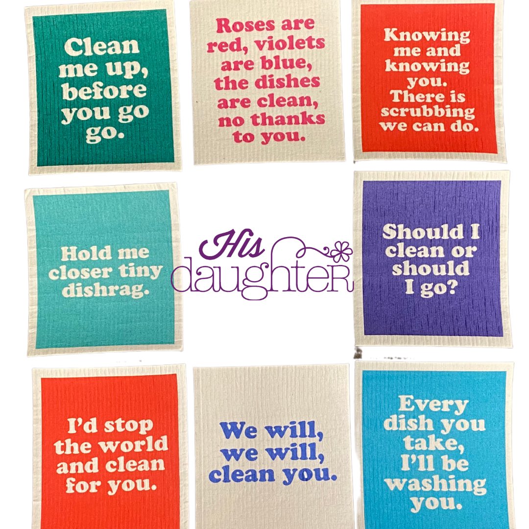 Have you heard of compostable dishcloths? Just one dishcloth replaces 17 rolls of paper towels!

#hisdaughtershop #middlefieldOH #Geauga #geaugacounty #Ohio #shoplocal #ShopSmall #EarthDay #earthdayeveryday #savetheplanet #compostable #dishcloth #CleanHome #swedishdishcloths