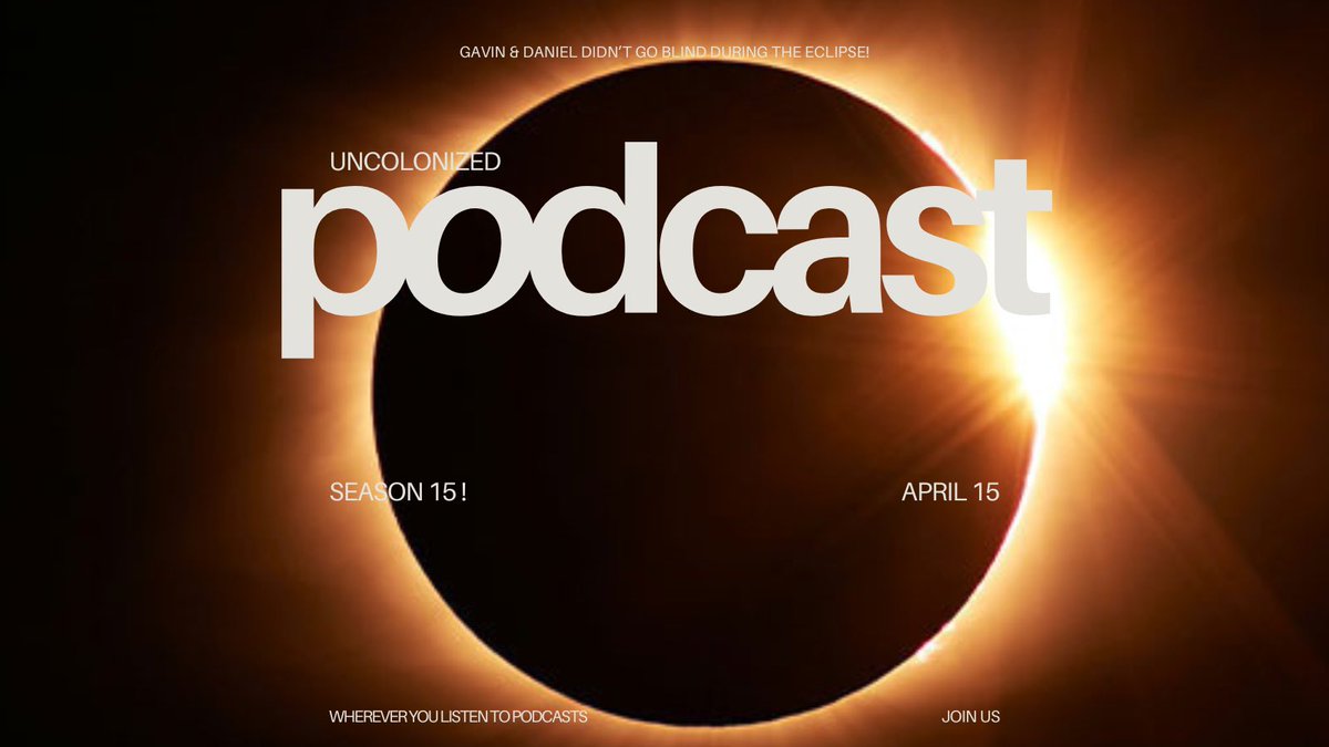 Gavin Stephens (@gavinbstephens) on Twitter photo We’re back with a new season. A new episode. Same old solar eclipse <a href="/UncolonizedPod/">Uncolonized Podcast</a> @TheYungGuard
pod.link/uncolonized
#eclipse2024 #podcastsincolor #podcasting We’re back with a new season. A new episode. Same old solar eclipse <a href="/UncolonizedPod/">Uncolonized Podcast</a> @TheYungGuard
pod.link/uncolonized
#eclipse2024 #podcastsincolor #podcasting