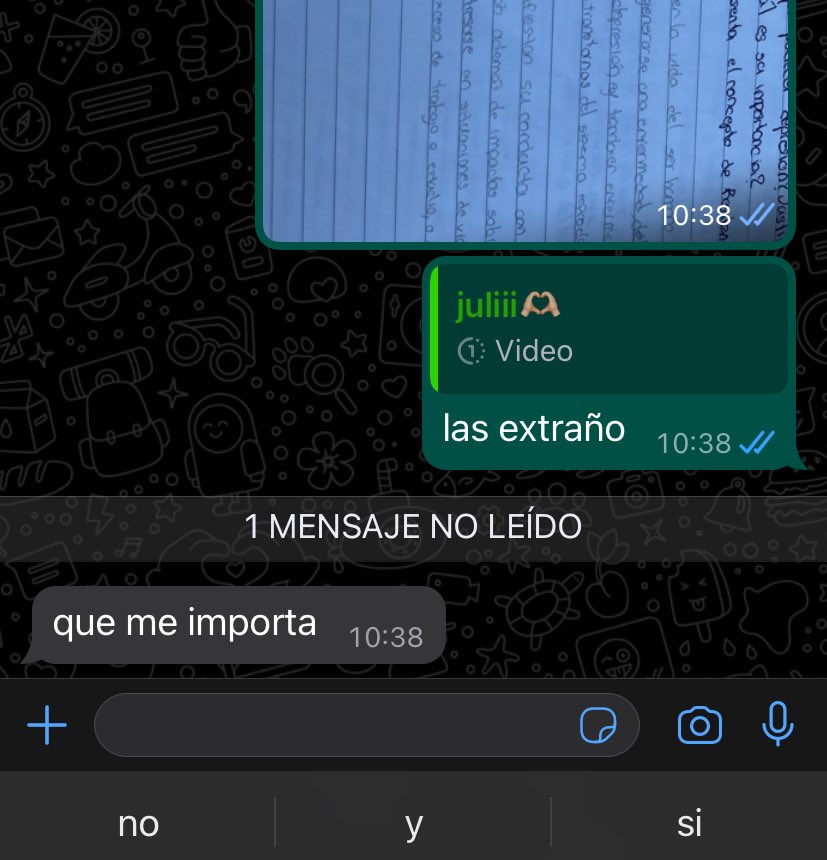 cuando vas a faltar al colegio  y no les avisas