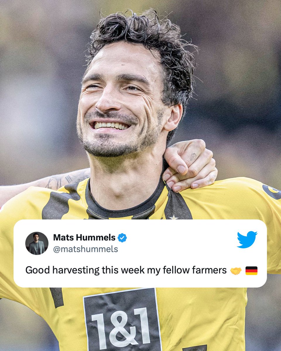 ESPNFC's tweet photo. Mats Hummels got jokes after Bayern, Dortmund and Leverkusen made it to the semifinals of the Champions League and Europa League 😆 https://t.co/RU9civWpxc