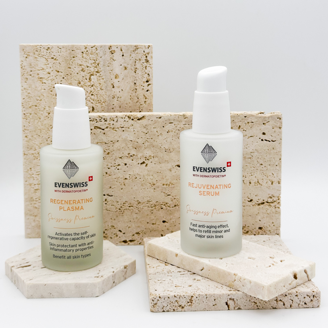 Evenswiss_CH's tweet photo. Our two anti-aging &amp; regenerative superheroes ✨
#evenswiss #superheroes #skin #skincare #dermatopoietin® #antiage #antiaging #antiagingproducts❤️ #regenerative #nowrinkles #youglooks #bestlookingskin #swissmade #swissnesspremium #madeinswitzerland #beauty #beautycare https://t.co/V0pjJ9xHv9