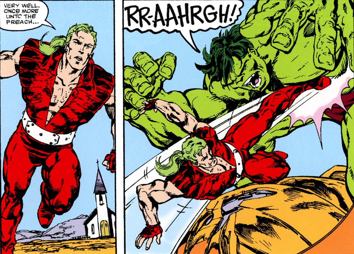 comixmenpodcast's tweet photo. #ViernesDeBatallas Hoy 
#Hulk VS #DocSamson
#BruceBanner #LeonardSamson #FamousBattles #ArchEnemies #Vs #Versus https://t.co/7BxBFdAmuP