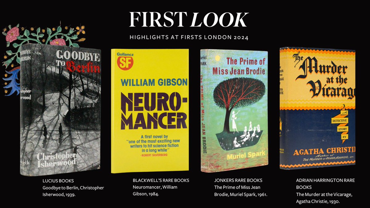 FIRST LOOK ⚜️ Modern first editions The art of the book is demonstrated through the colourful and iconic designs for 20th century dust jackets, many of which can be found on display at Firsts London. Browse all highlights: firstslondon.com/highlights