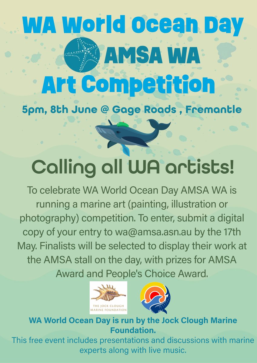 This is one for everyone...we can't wait to see the versatility of all your marine art, WA 🎨