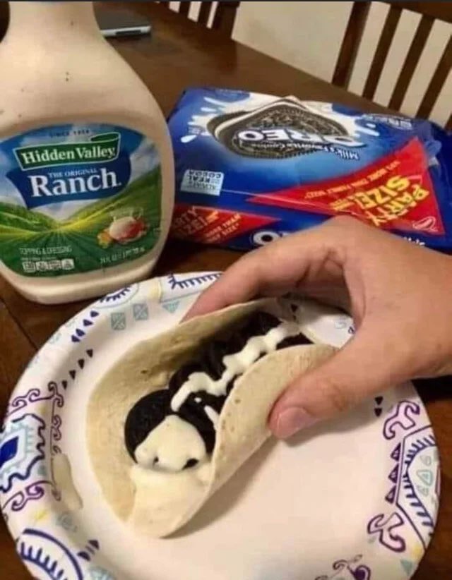 Ranch & OREO taco 🌮