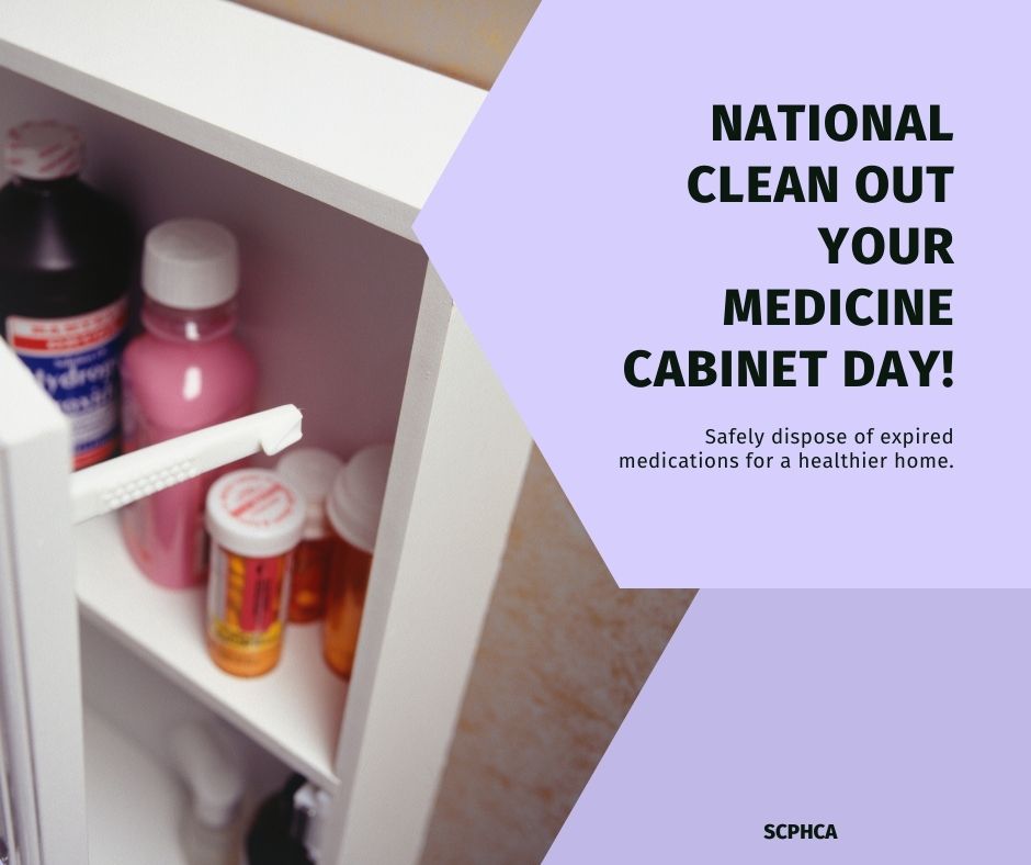 It's #CleanOutYourMedicineCabinetDay! Take a few minutes today to tidy up and properly dispose of any expired or unused medications. Let's keep our spaces clutter-free and prioritize health and safety! 💊♻️ #CleanOutMedsDay #MedicationSafety #HealthTips