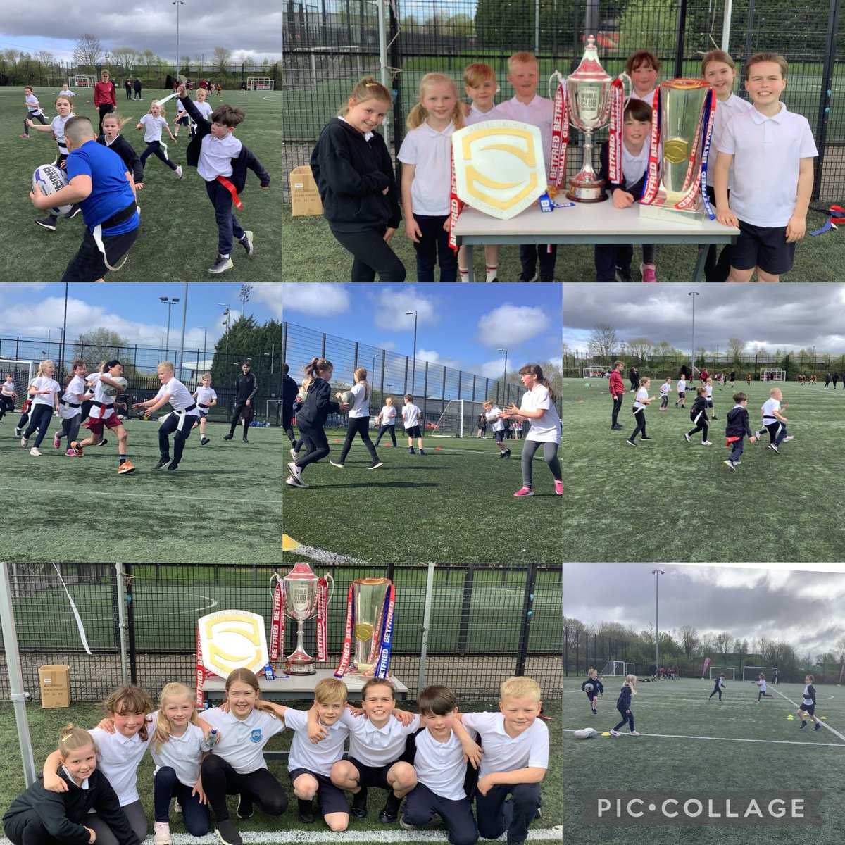 OSJ_Sports's tweet photo. A great day at Wigan Warriors with Year 4, developing their rugby skills, passing techniques during tag rugby matches and meeting some of the players. A great effort and excellent teamwork has been shown👏🏼❤️ @WiganWarriorsRL @WiganWarriorsCF @liambyrne1314 @SamWalters2000 https://t.co/1EkWm8q3Iv