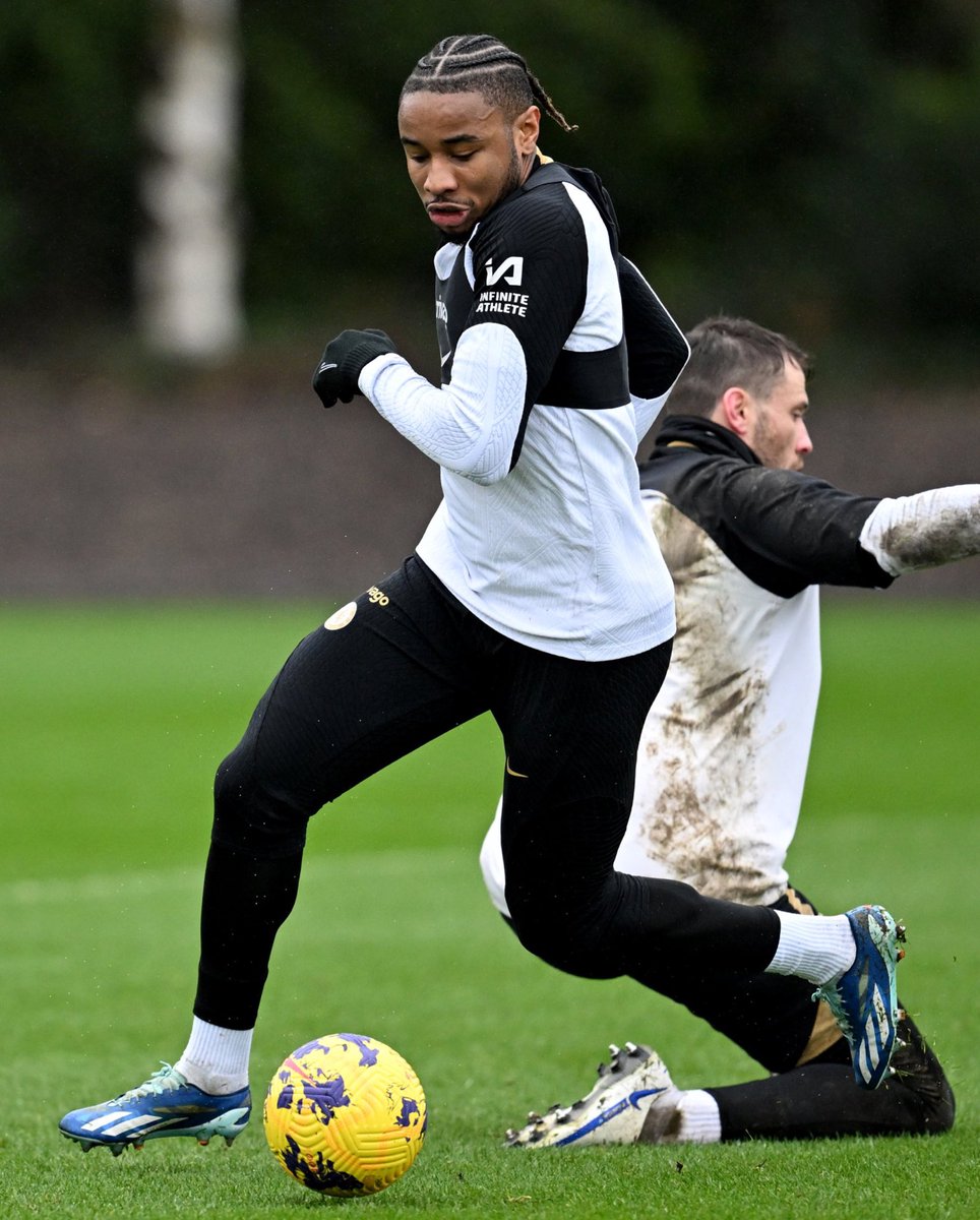 Christopher Nkunku back in training at Cobham… 🔋