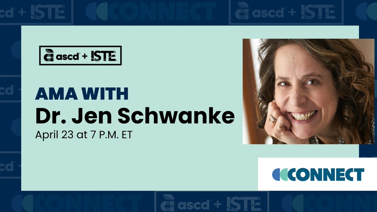 Head over to Connect for an #AMA on #Conflicts and #Resolutions in #Schools with @JenSchwanke, @ASCD author of 'The Principal's Guide to Conflict Management' on April 23 at 7 pm ET.

Get your questions ready!👉 bit.ly/3xB4Ayo

#ConnectAMA #SchoolCommunity @ISTEofficial