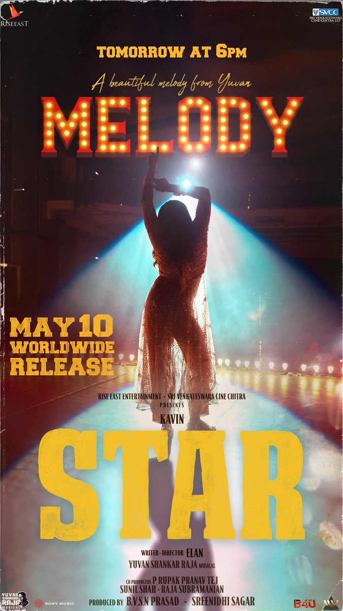 #MELODY is coming tomorrow at 6 PM ❤️ youtu.be/m9-HpCkLPeA #STAR ⭐ #STARFromMay10 #STARMOVIE ⭐ #KAVIN #ELAN #YUVAN