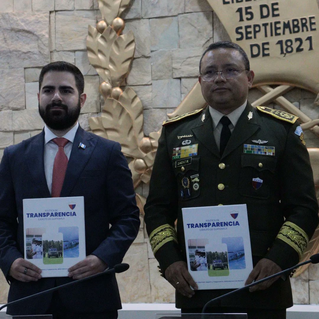 Me satisface que la @cncguatemala sea parte de este esfuerzo por transparentar al @Ejercito_GT, lo que contribuye a fortalecer la confianza ciudadana en las instituciones. La integridad debe persistir en el uso de bienes del Estado y en las acciones de los funcionarios públicos.