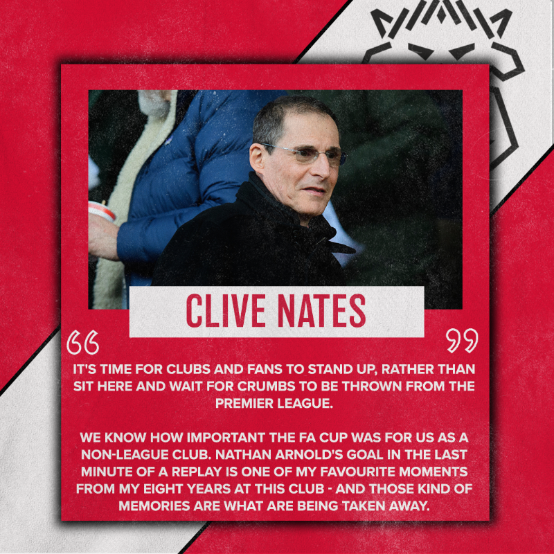 LincolnCity_FC's tweet photo. 🗣 The thoughts of Clive Nates and Liam Scully regarding the announcement about changes to the format of the Emirates FA Cup. ⤵️

#WeAreImps