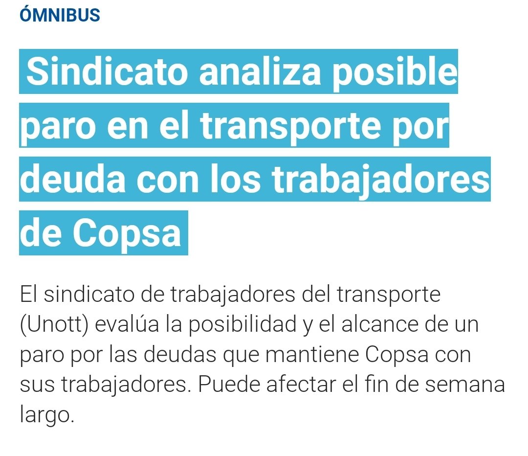ines_monzillo's tweet photo. #unott ya que los trabajadores se pueden dar el lujo de perder un jornal haciendo paro, no sería mejor trabajarlo y donar ese jornal a los compañeros que no percibieron su salario? No será más beneficioso, para todos? Eso es verdadera solidaridad. Se perjudicar a la población dejándolos sin transporte cuando no son los responsables del no pago de haberes.
Cuando se van a dar cuenta que los paros son una medida prehistórica y que perjudica a los que más necesitan.