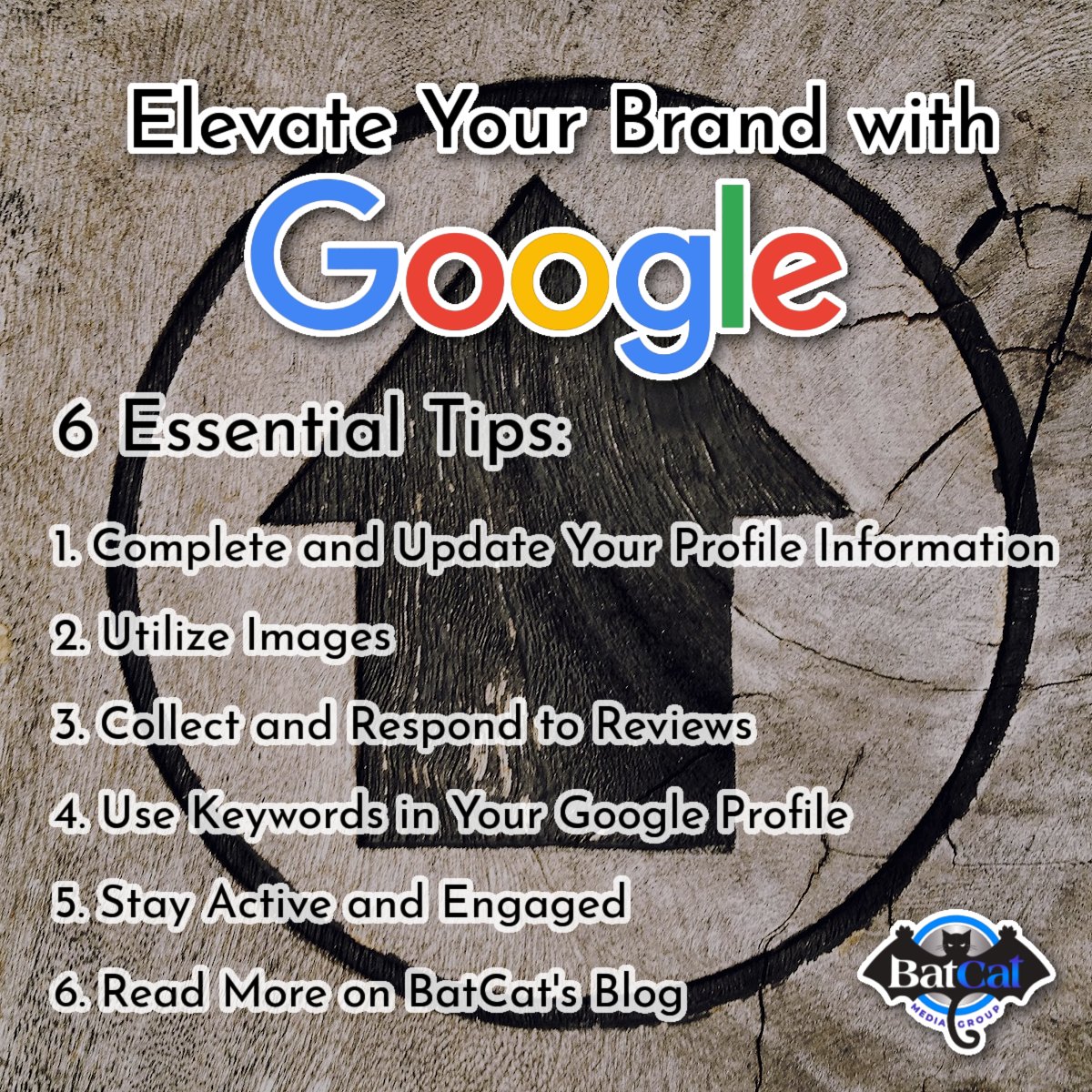 Your Google profile is more than just a listing, it's your brand ambassador! 🌐 These 6 actionable tips can optimize your profile for maximum impact. 🌟 Let's make sure your business shines bright online! ✨ #BatCatMediaGroup #DigitalStrategy