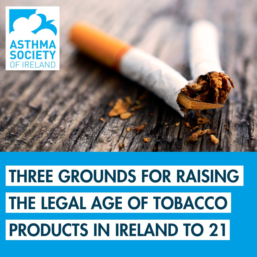 In our recent Letter to the Editor of the Irish Times, the #Tobacco21  Alliance outlines three grounds for its proposal to raise the legal age of  sale of all tobacco products in