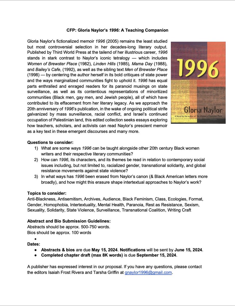 Gloria Naylor Archive tweet media