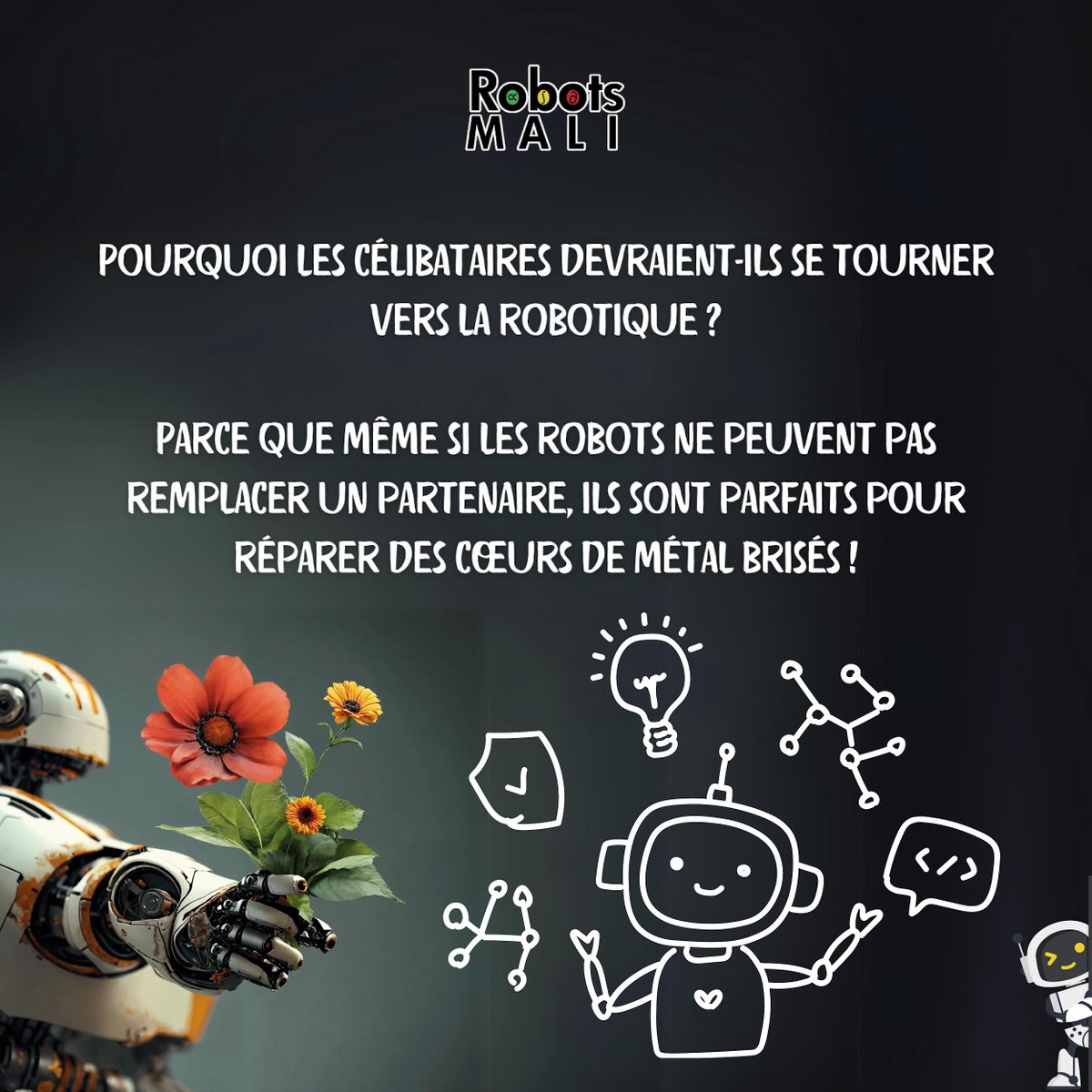 ROBOTSMALI1's tweet image. 🌟CAMP STEM ET ROBOTIQUE 2024
Les inscriptions sont ouvertes 🤝🏾

Lien d&apos;inscription:
app.robotsmali.org/inscriptions/c…
INFOLINE : +223 73 65 55 01

Bon week-end ! 😅

#robotique  #robotsmali 🇲🇱