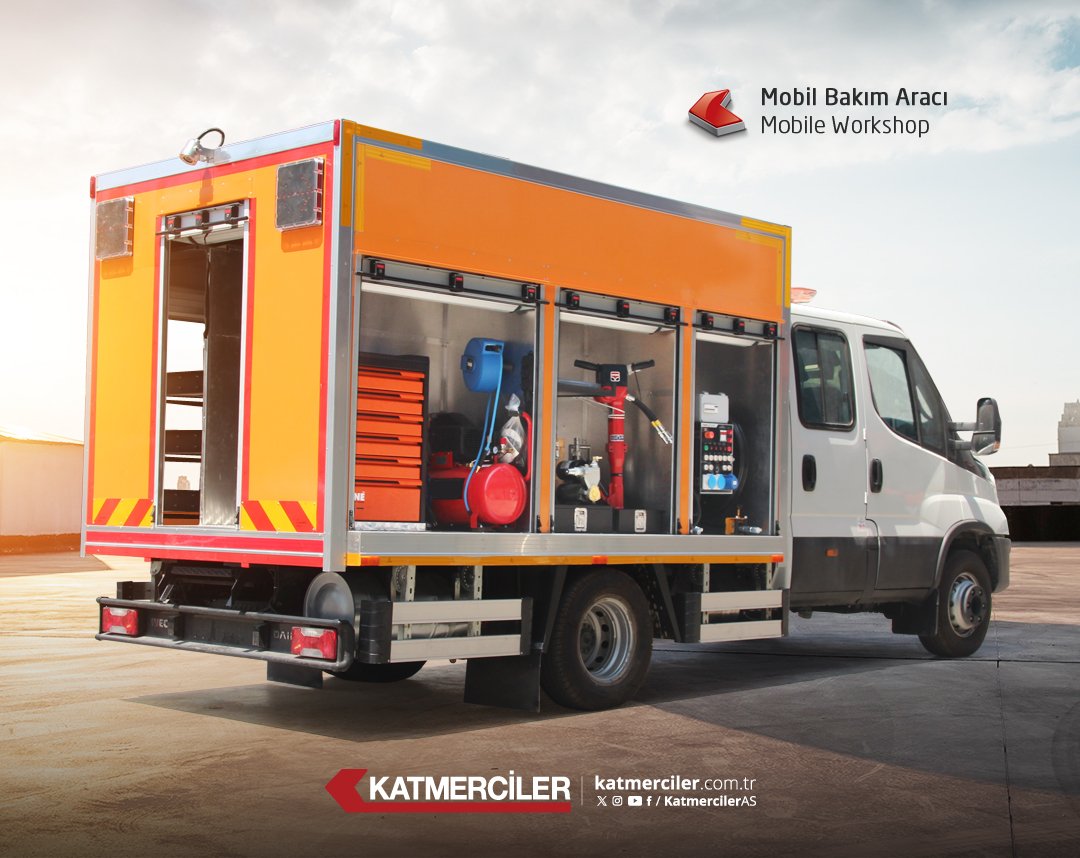 KatmercilerAS's tweet photo. Mobil Bakım Aracı / Mobile Workshop
#Katmerciler #mobilbakım #bakımaracı #kurtarmaaraçları #mobileworkshop #workvehicle #worktruck #mobileservicetruck #lubetruck #specialproducts #transportationtrucks #environmentaltrucks #firetrucks #municipalservices #belediyeekipmanları #belediyehizmetaraçları #customized #solutions #commercialvehicles #commercialtrucks