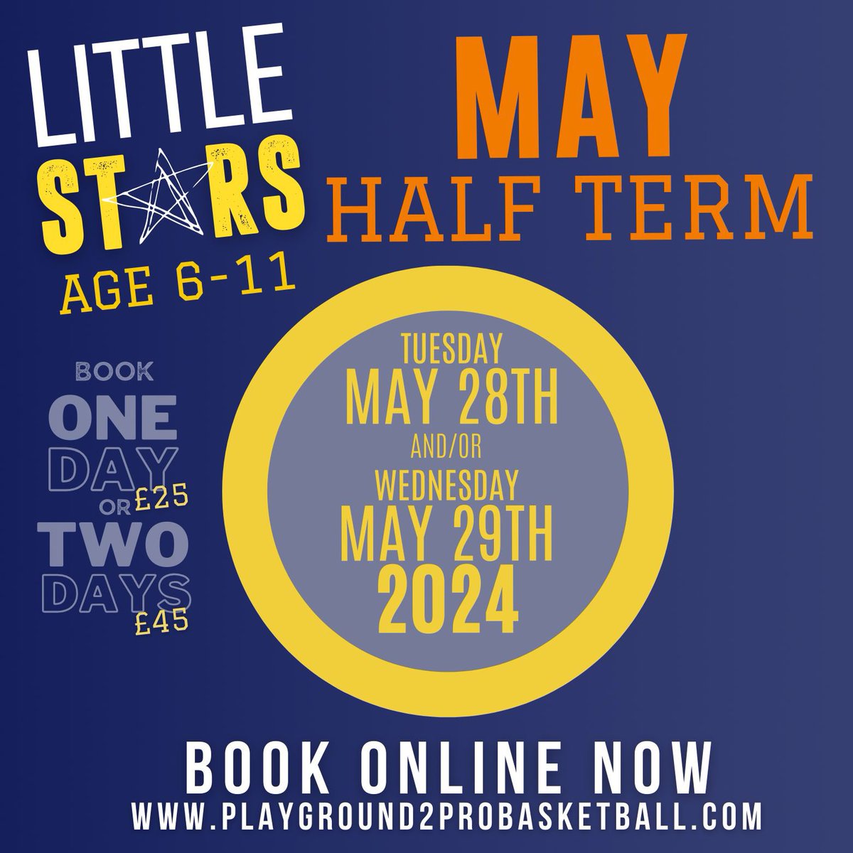 Booking now open for our holiday camps for May Half Term! Book via our website here: playground2probasketball.com/sessions-store… #TheFutureFactory