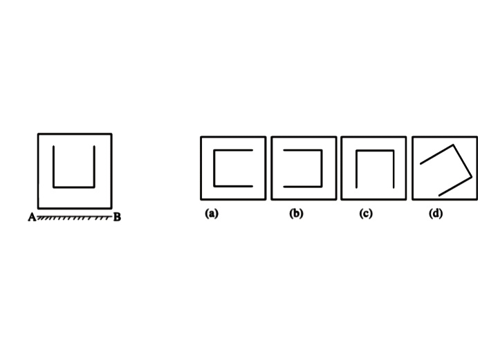 tsavankumar1's tweet image. નીચે આપેલ આકૃતિનું સાચું પ્રતિબિંબ જણાવો ?

A. d
B. b
C. a
D. c

#GSSSB #Mirrorimage #CCE